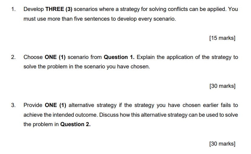 Minimum 1 page for question 2 & 3 1. Develop