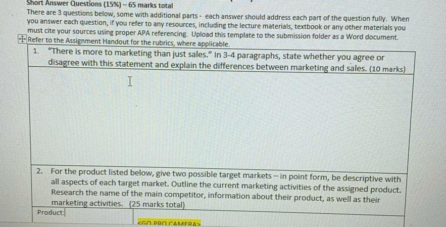 Short Answer Questions (15%) - 65 marks total