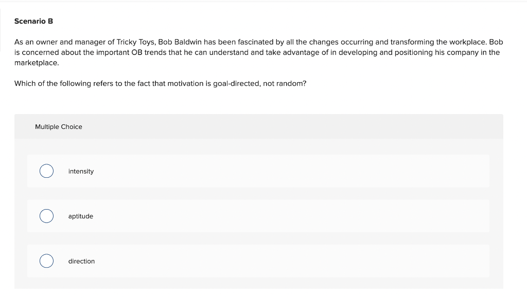 Scenario B As an owner and manager of Tricky
