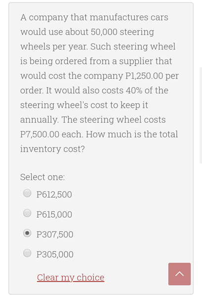 A company that manufactures cars would use about