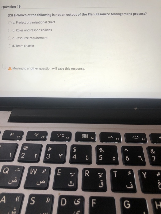 Question 19 (CH 9) Which of the following is not