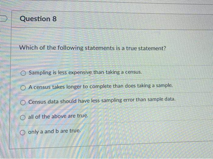 Question 6 Increasing the size of the sample is