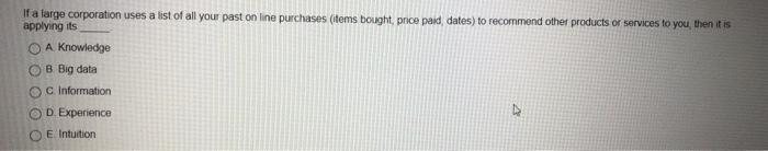 If a large corporation uses a list of all your