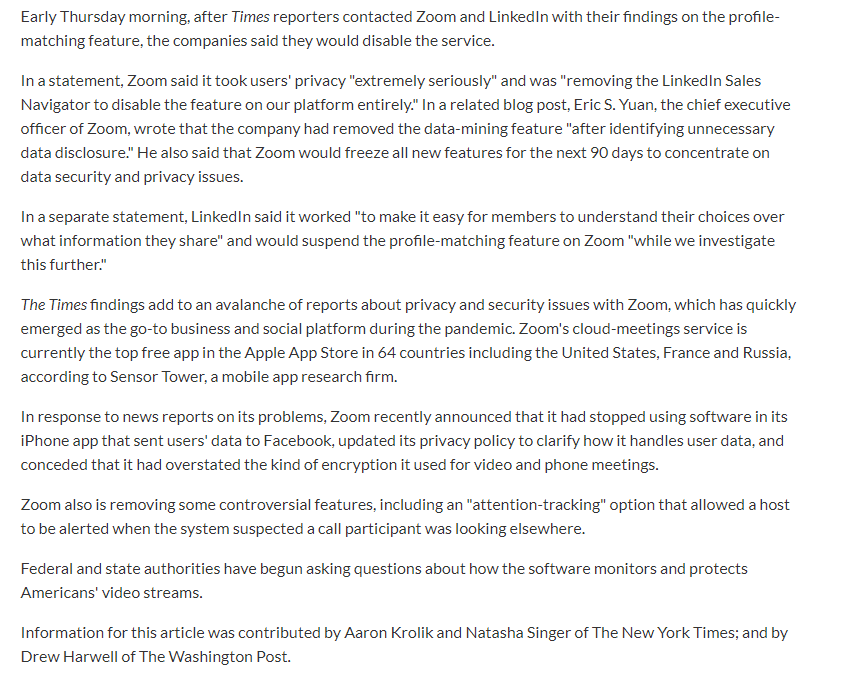 Read and reference article it in your response.