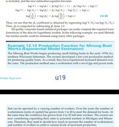 is included, and the new estimation equation