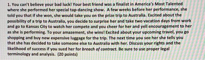 Please help! Thanks in advance! 1. You can't