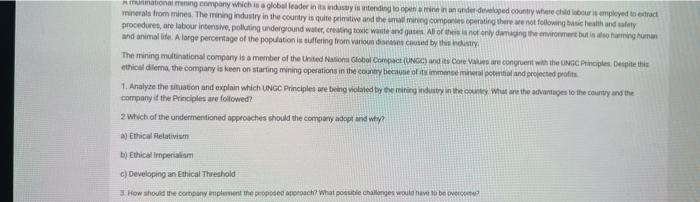 compary it the Principles are followed? 2. Wrich