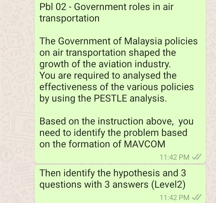 Pbl 02 - Government roles in air transportation