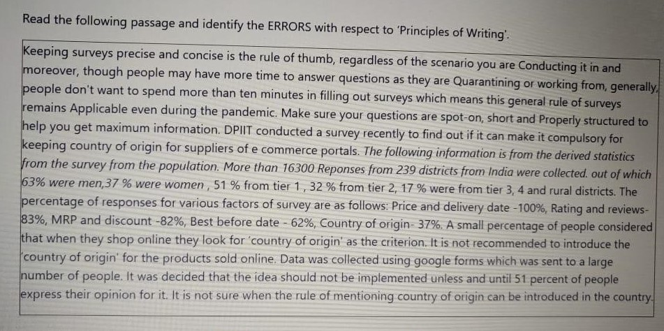 Answer both the questions by reading the cases