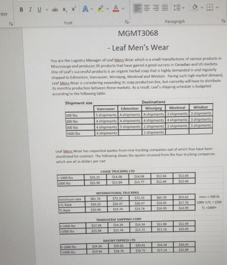 I need answers ASAP please Calibri (Body) 11 - A