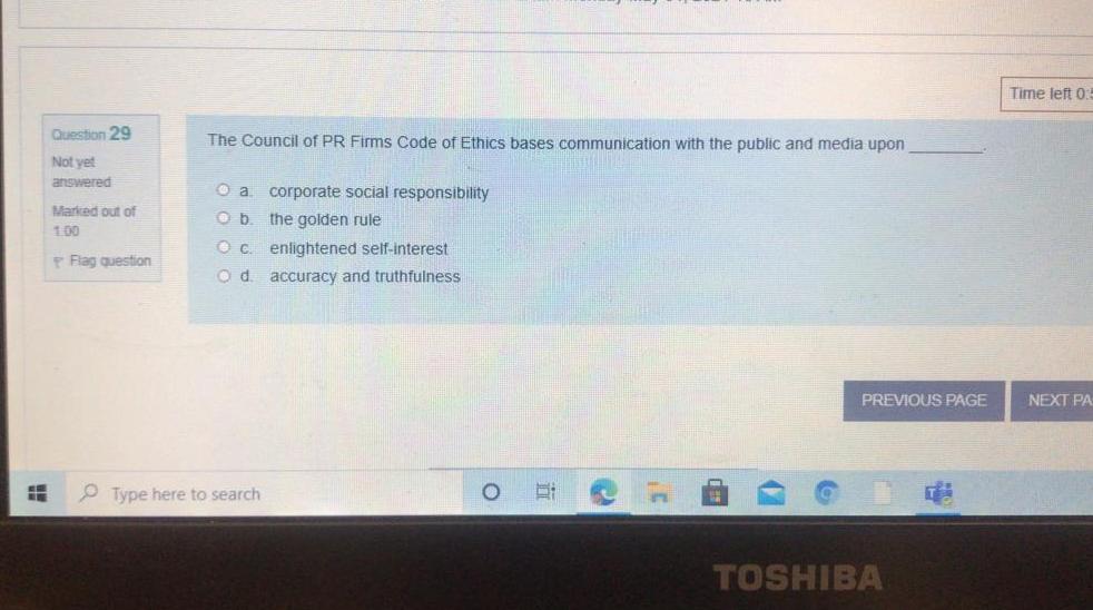 Time left O: The Council of PR Firms Code of