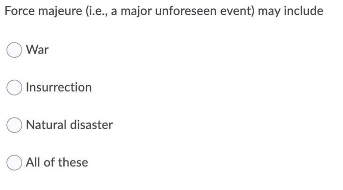 Losses which may be recovered under a contract
