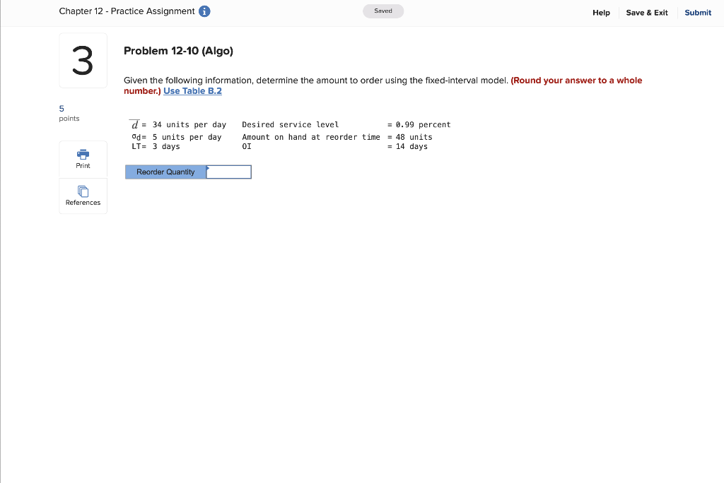 Chapter 12 - Practice Assignment 0 Saved Help