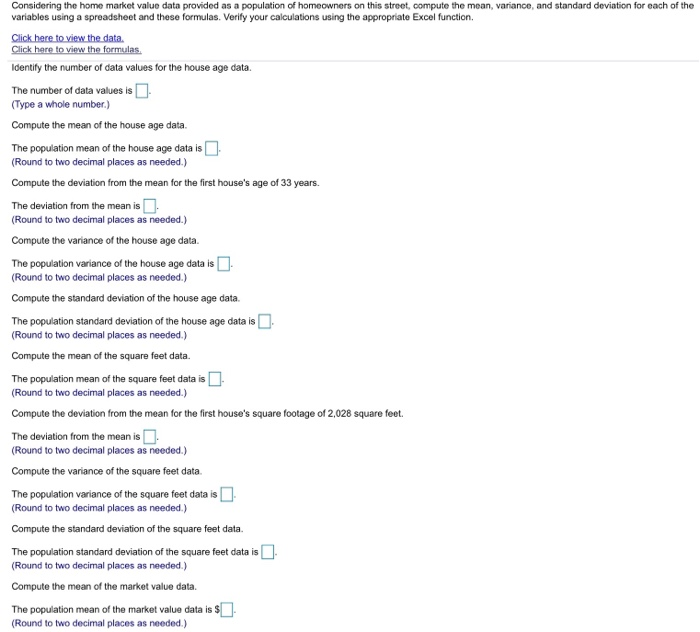 What is the step for the answer Home Market Value