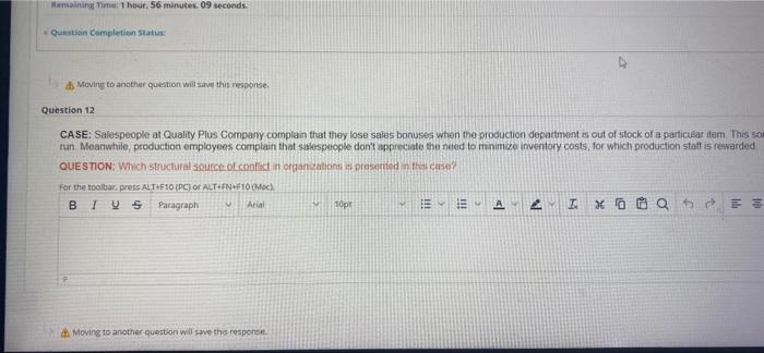 Remaining Time: 1 hour, 56 minutes. 09 seconds.