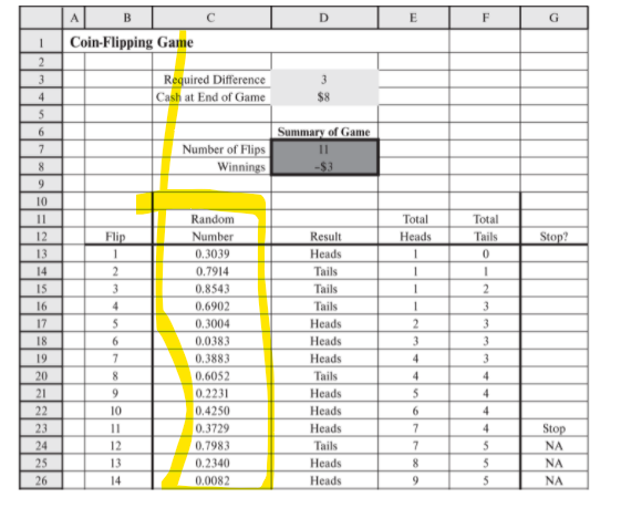 D E F AL B Coin-Flipping Game 1 2 3 4 S 6 7