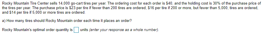 Rocky Mountain Tire Center sells 14,000 go-cart