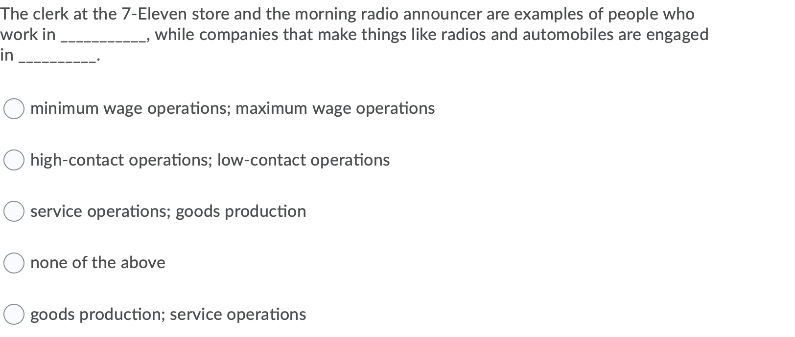 The clerk at the 7-Eleven store and the morning