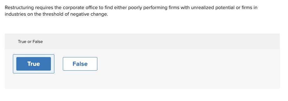 undefined Restructuring requires the corporate