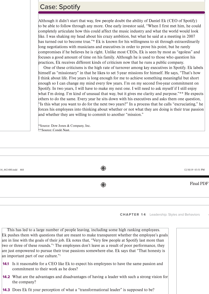 Case: Spotify Although it didn't start that way,