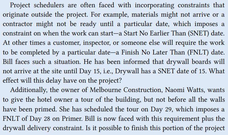 Case 6.2 Melbourne Construction Company, A Bill
