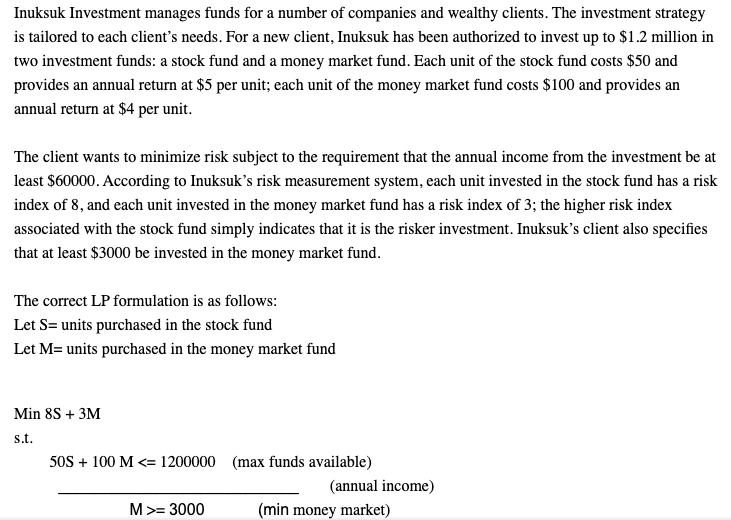 Inuksuk Investment manages funds for a number of