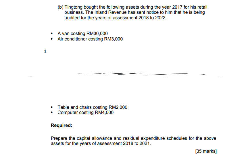 taxation in malaysia. this all one qustion only.