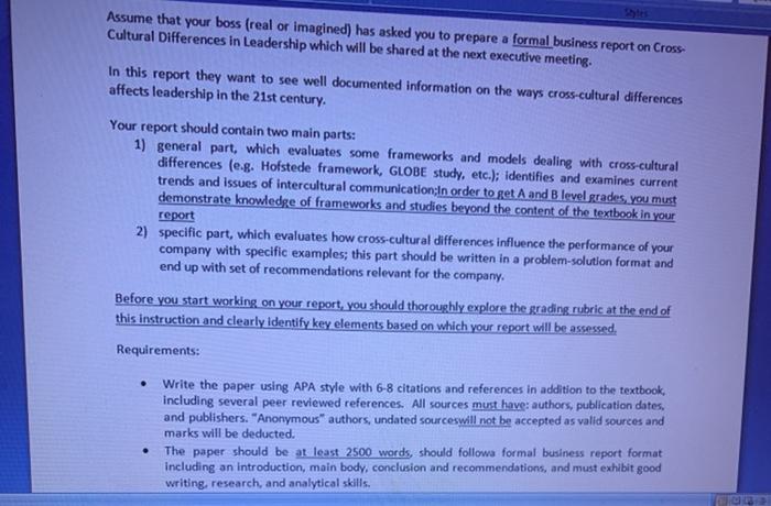 Assume that your boss (real or imagined) has