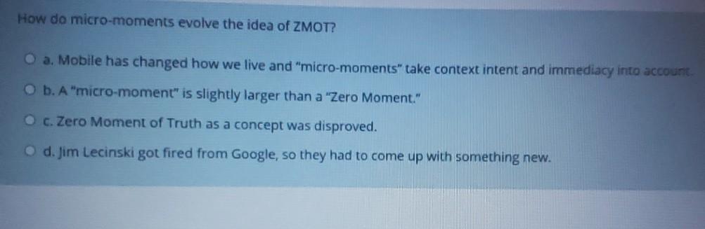 How do micro-moments evolve the idea of ZMOT? O