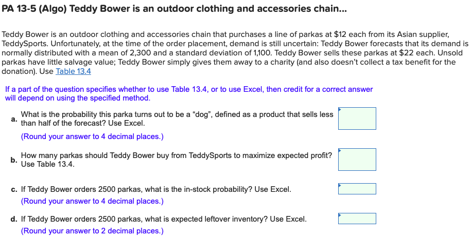 PA 13-5 (Algo) Teddy Bower is an outdoor clothing