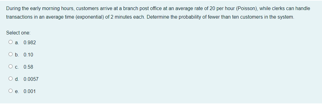 During the early morning hours, customers arrive