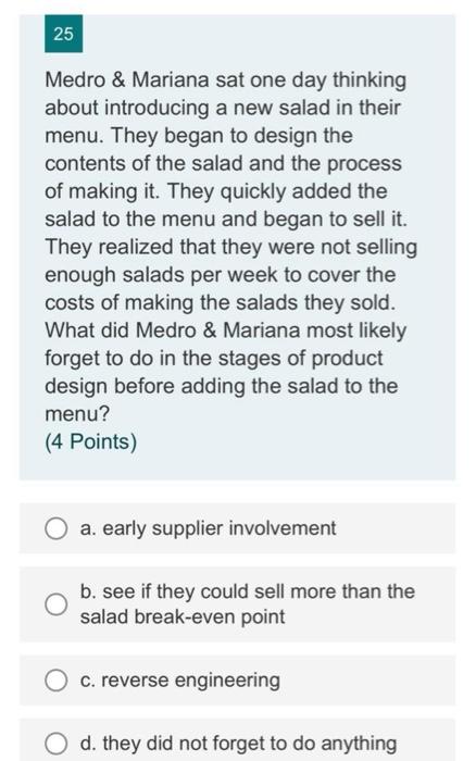 Note: I need one line explanation of all the