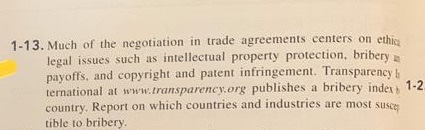 -6. Describe the global activities of a