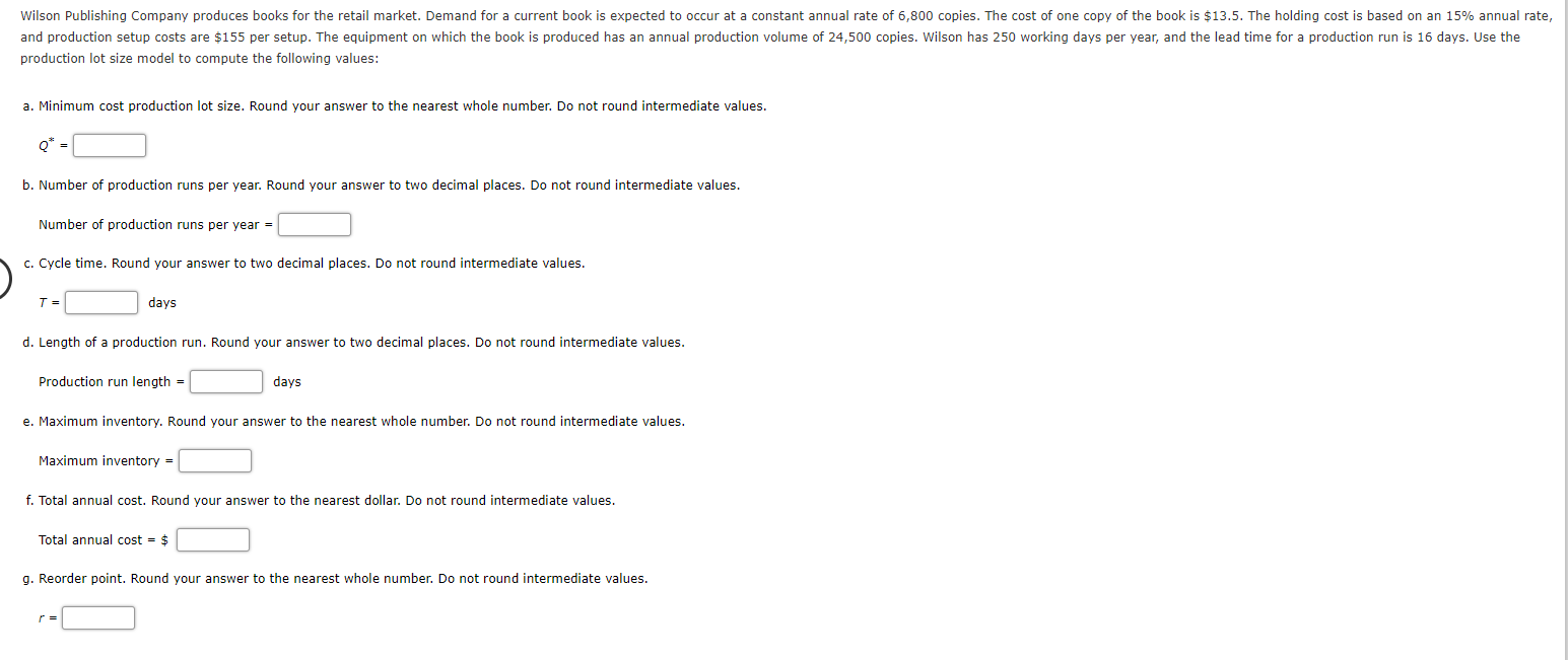 Wilson Publishing Company produces books for the