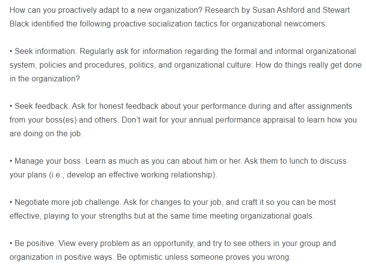 1a. How important is it to be proactive during