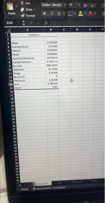 answer what you can based on whats given 1) A