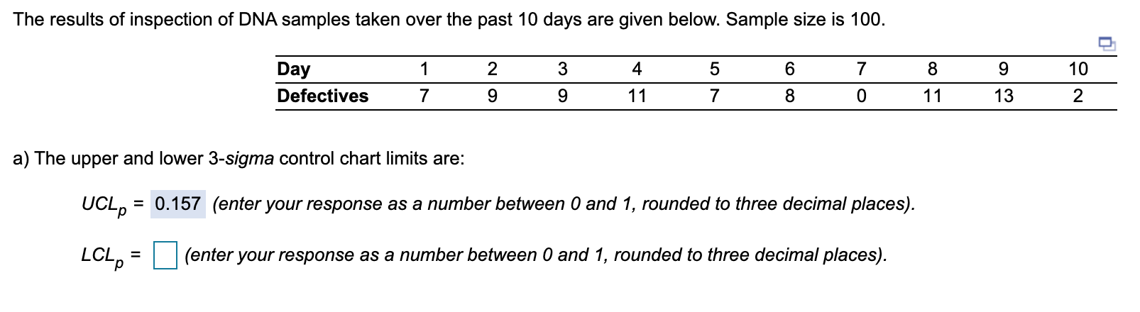 The results of inspection of DNA samples taken