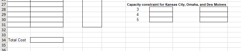 IN EXCEL FORMULAS ONLY A F H K B E G Problem 2.