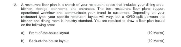 subjeck restaurant management 2. A restaurant