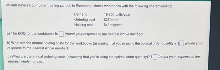 William Beville's computer training school, in