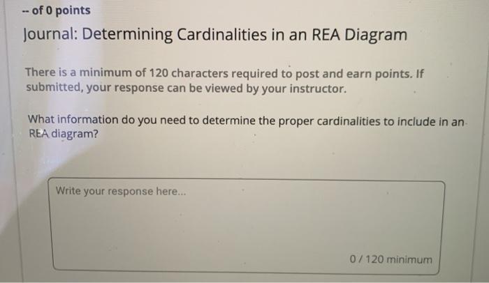 - of 0 points Journal: Determining Cardinalities