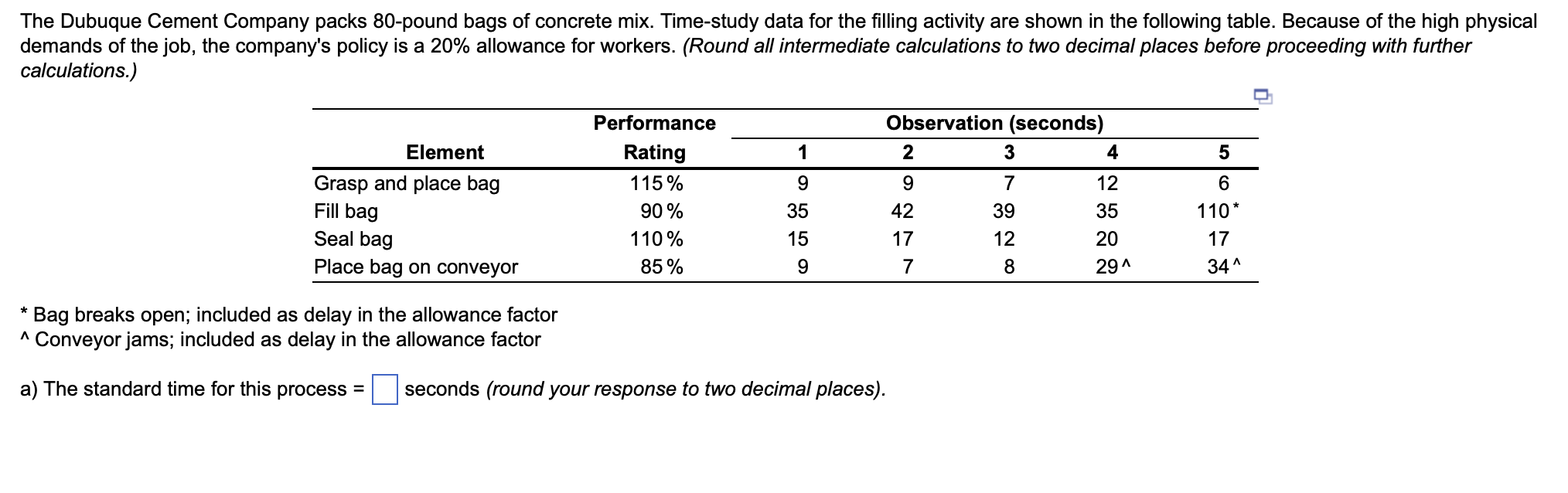 The Dubuque Cement Company packs 80 -pound bags