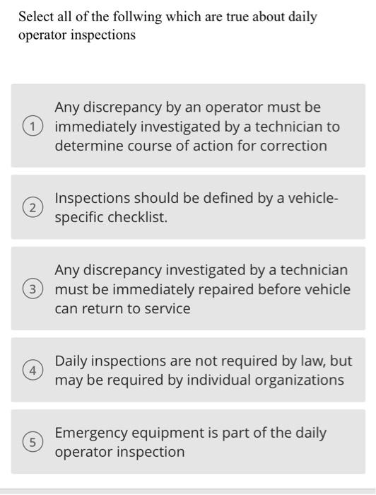 Select all of the follwing which are true about