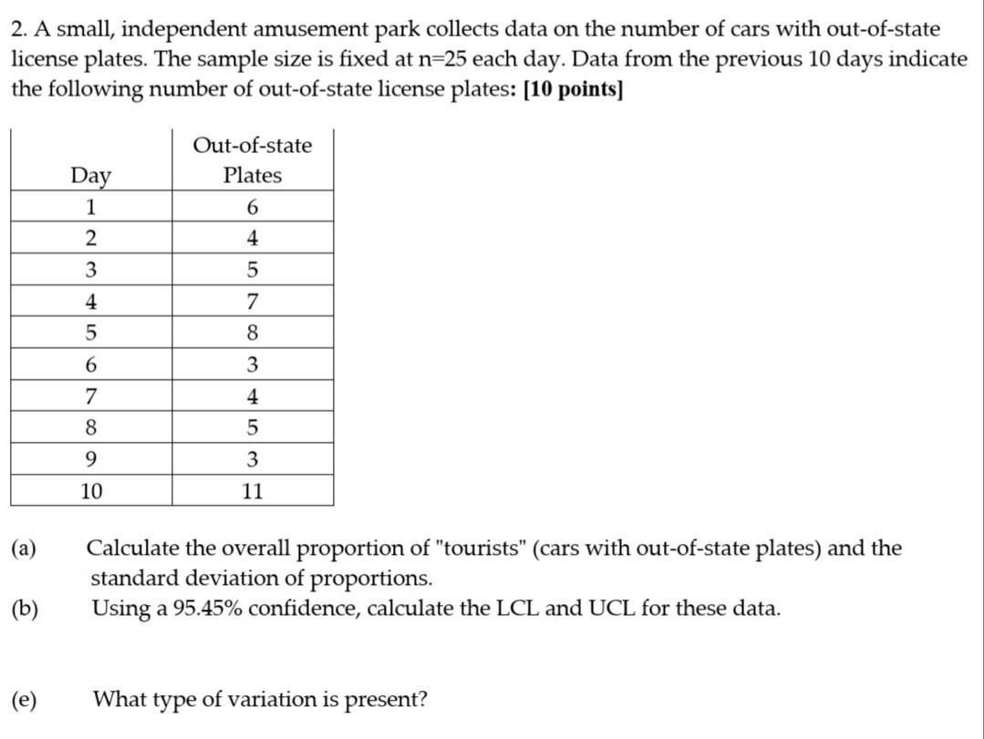 show all calculations 2. A small, independent