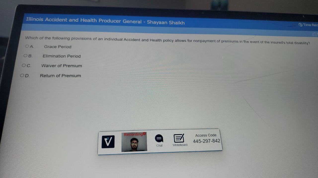 Which of the following provisions of an