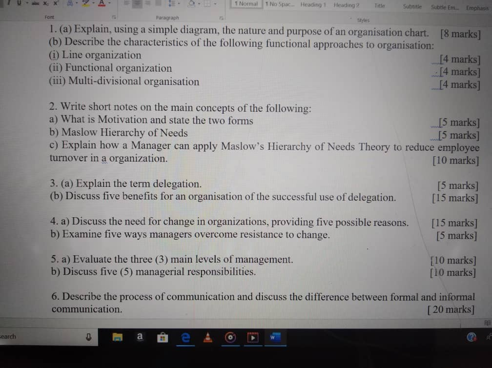 1 Normal No Spac. Heading 1 Heading 2 Title