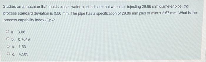 A Quality Analyst wants to construct a control