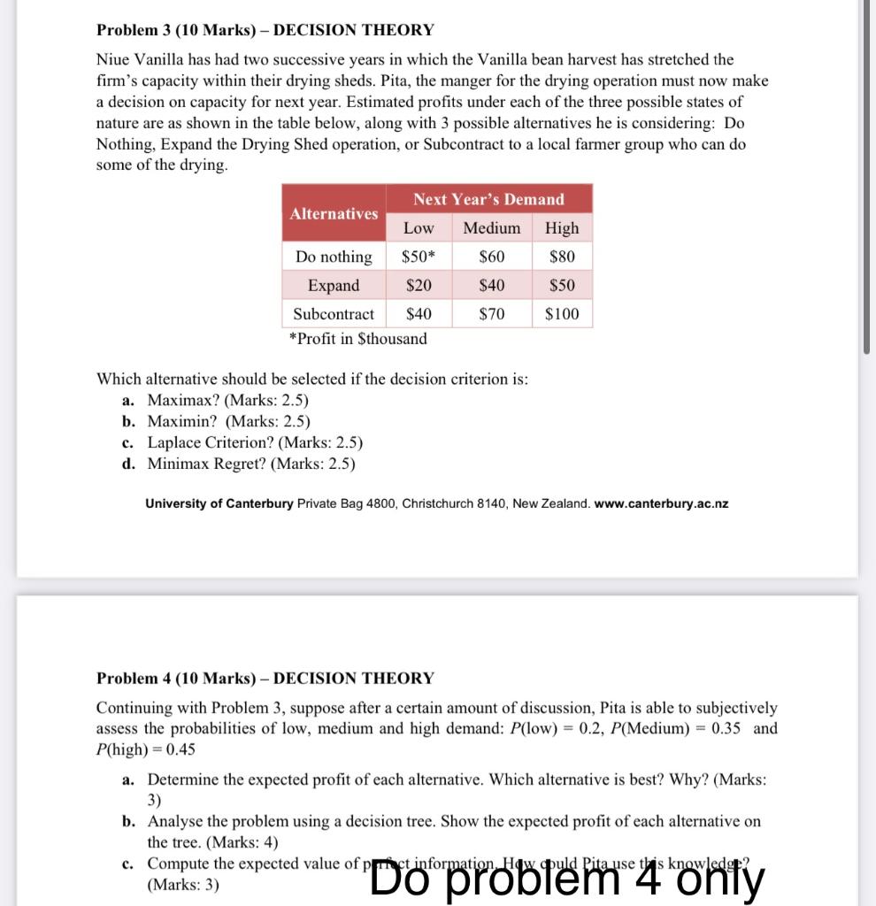 do problem 4 only. you can get the details on