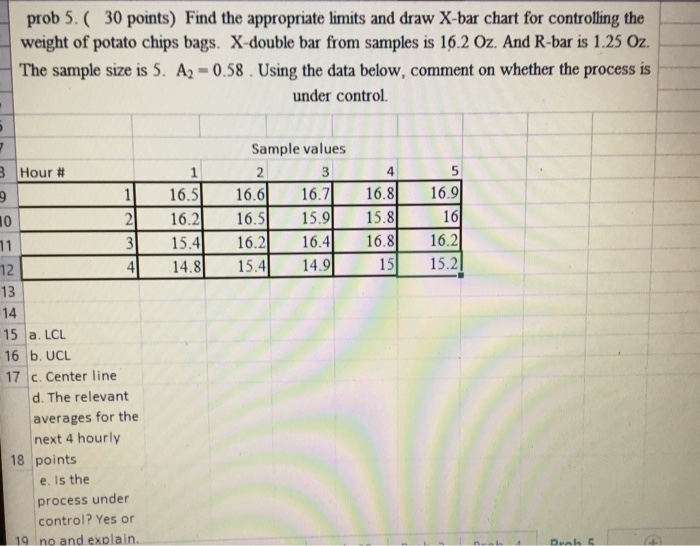 please show work prob 5.( 30 points) Find the