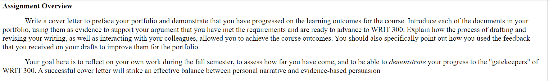 the assignment done in class was discourse